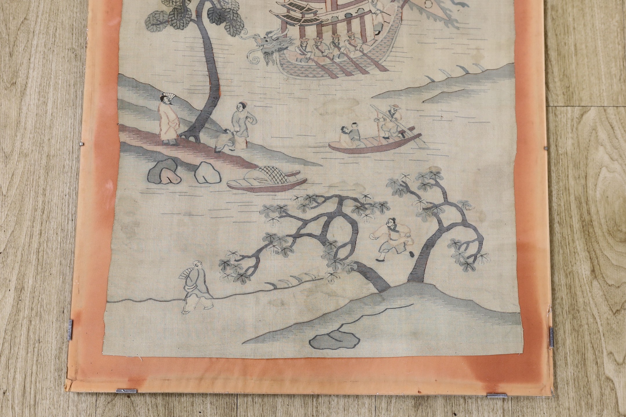 A 19th century Chinese Kesi panel, 88 x 53cm